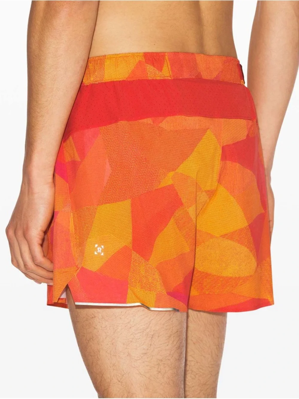Lululemon Surge Shorts Men’s Size Large in Mesh Mash Orange Multi